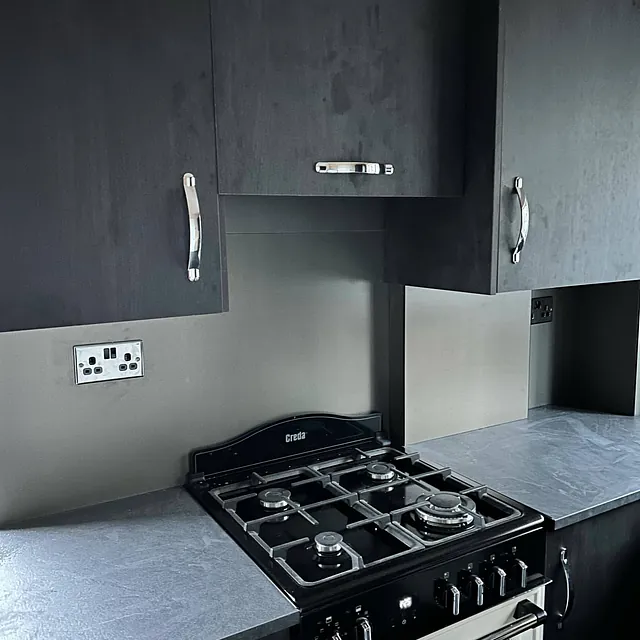 matt black kitchen