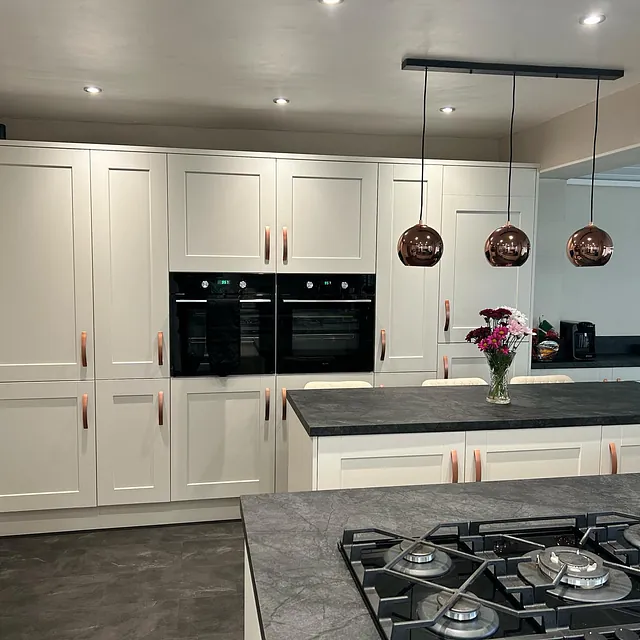 New white kitchen installation South Wales