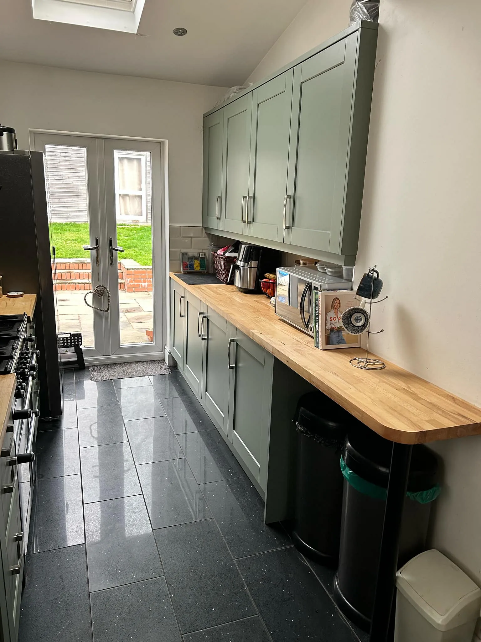 New green kitchen installation South Wales