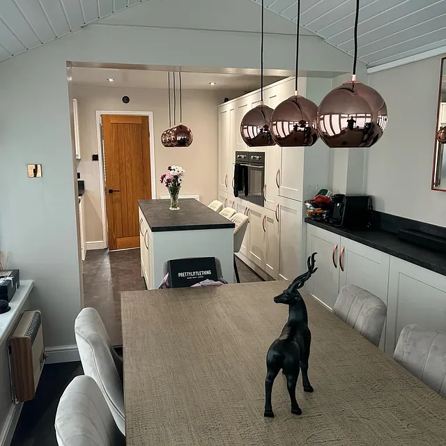 New white kitchen installation South Wales