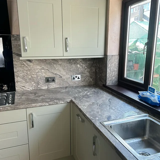 pale green kitchen 