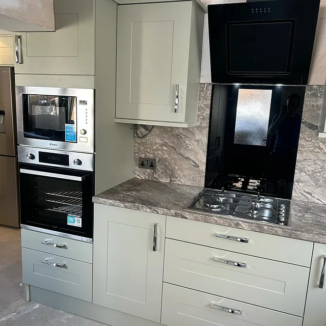 pale green kitchen