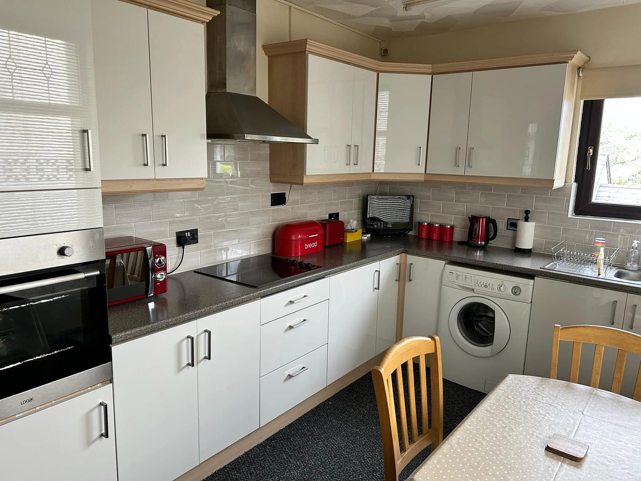 New white kitchen installation South Wales